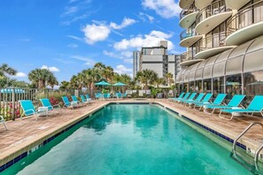 Indoor pool - King Suite, Kitchen, New HVAC, Ocean Views, Walk to Attractions & Restaurants (Myrtle Beach)