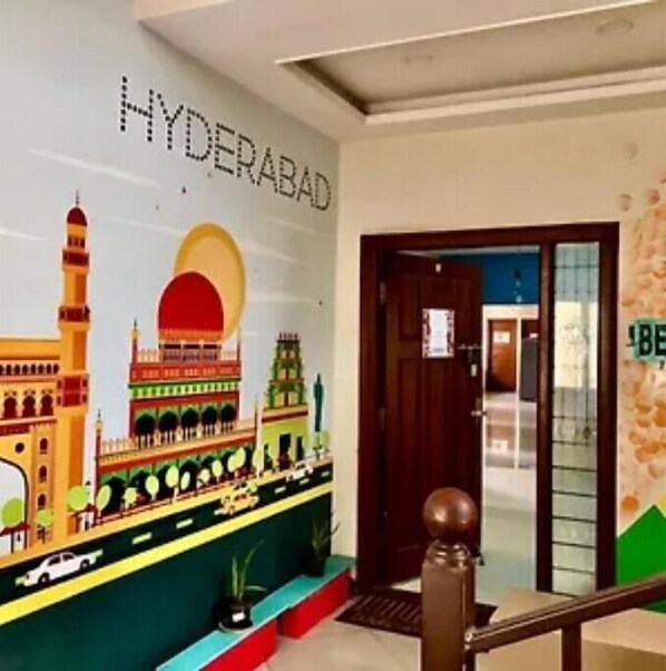 Interior - Backpacker & Travellers co-living hostel.
50% discount of female bookings, (Hyderabad)