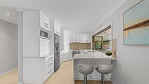 Coffee/tea maker, fridge, microwave, oven - Serene Lakefront Water side Villa with Private Pool  (Westlake)