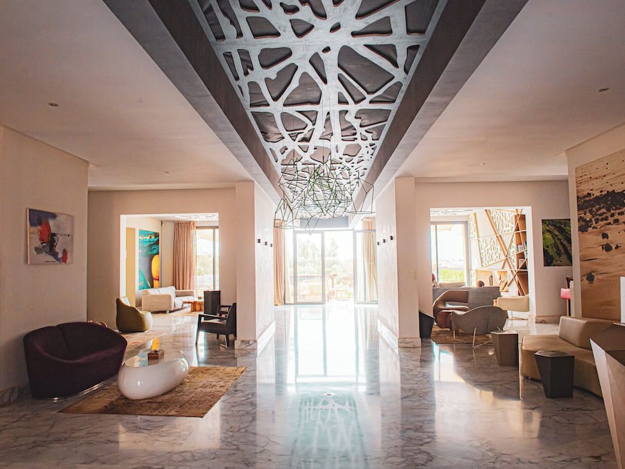 Blick von der Unterkunft