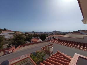 Vue depuis lâhĂ©bergement