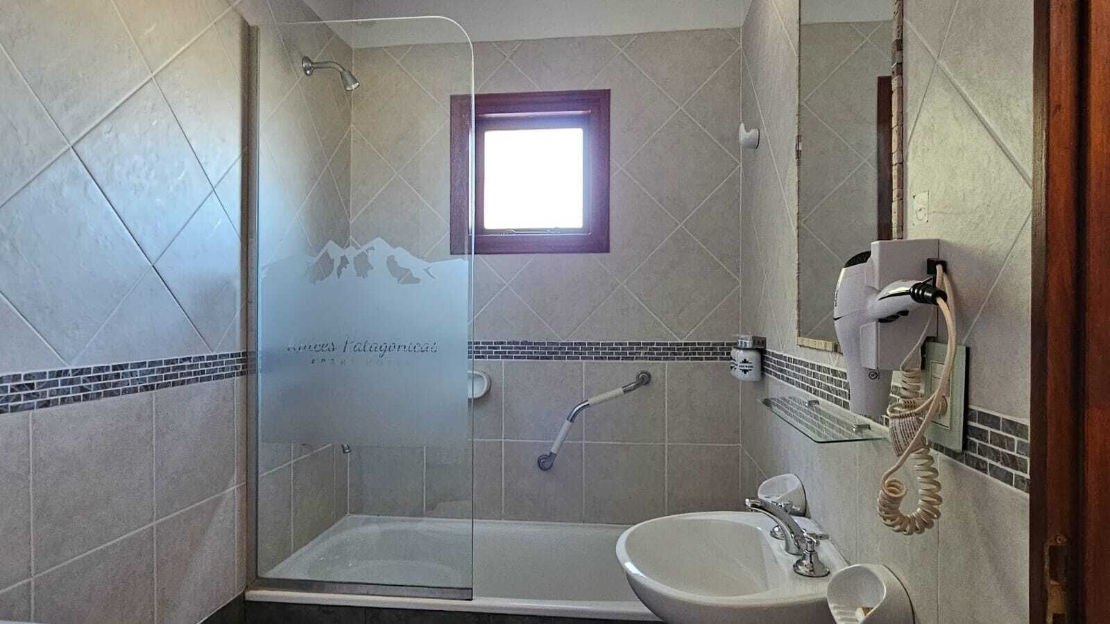 Hair dryer, bidet, towels, soap