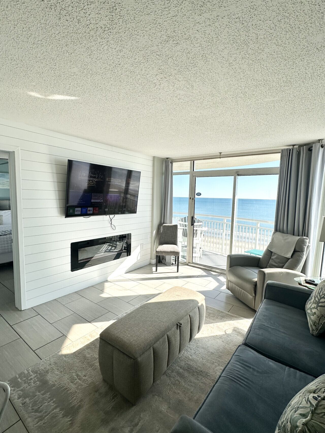 TV connectée, cheminée