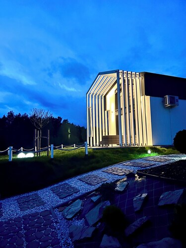 Nagelneues Luxus Ferienhaus am See, Ostseeküste Polen, Polen, Pommern,kaschubei