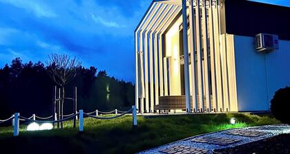 Nagelneues Luxus Ferienhaus am See, Ostseeküste Polen, Polen, Pommern,kaschubei