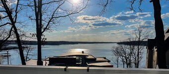 Osage Beach Lake House w/ Views! Private dock w/ boat slip in neighborhood cove!