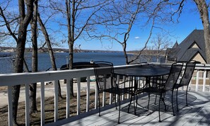Outdoor dining - Osage Beach Lake House w/ Views! Private dock w/ boat slip in neighborhood cove! (Osage Beach)