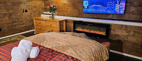 1 bedroom, iron/ironing board, travel crib, WiFi