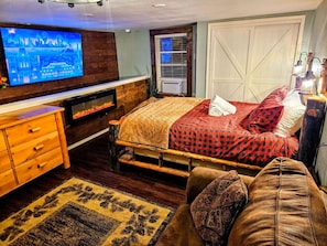 1 soverom, strykejern/-brett, reiseseng for barn og wi-fi