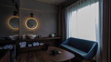 Ducha, cabezal de ducha tipo lluvia, artículos de tocador de diseñador