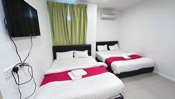 Executive Double Room, 2 Queen Beds | Down comforters, desk, free WiFi