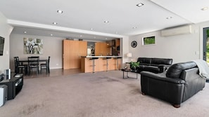 Smart TV, DVD player, books