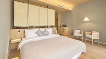 Executive-Zimmer | Daunenbettdecken, Pillowtop-Betten, kostenlose Minibar