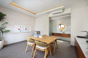 蜜月别墅 (1 Bedroom Villa with Private Pool) | 私人厨房 | 迷你冰箱、电热水壶