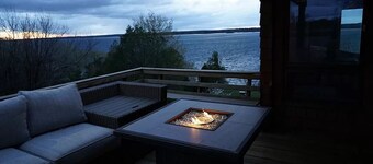 St. Lawrence River Modern Log Home