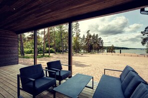 Terrace/patio - Saunamäki Resort F - Beachfront (Salo)