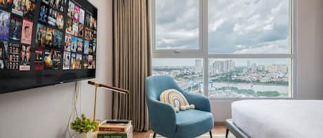 Appartement Luxe, 4 chambres, balcon, vue ville | Ăquipements de la chambre