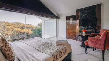 Duplex presidencial, vista para a colina | Comodidades do quarto