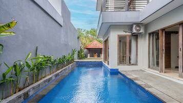 Vila, 3 kamar tidur, kolam renang pribadi | Seprai katun Mesir, seprai premium, dan brankas