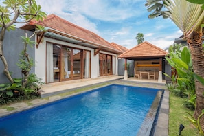 Vila, 1 kamar tidur, kolam renang pribadi | Seprai katun Mesir, seprai premium, dan brankas