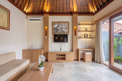 Villa, 1 Bedroom, Private Pool | Living area