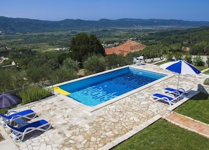 Villa (Two Bedroom Villa with Terrace and Sw) | Pool | Seasonal outdoor pool, pool umbrellas, sun loungers