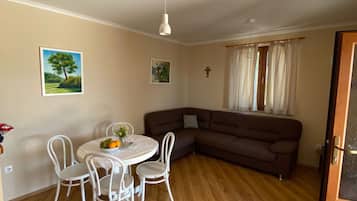 Villa (Two Bedroom Villa with Terrace and Sw) | Living room | 32-inch flat-screen TV with digital channels