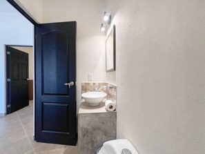 Soap, shampoo, toilet paper