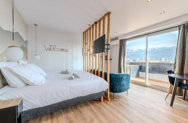 WiFi, bed sheets - Studio Avec vue Montagne (Grenoble)