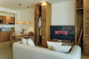 65-inch Smart TV with digital channels, Netflix, streaming services - Sunny Aparts 1 (Canggu)