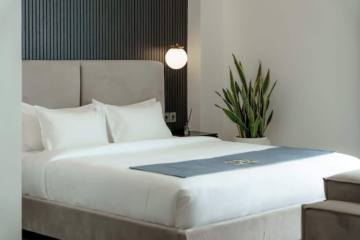 Deluxe Studio, Non Smoking, City View | Premium bedding, pillowtop beds, minibar, in-room safe