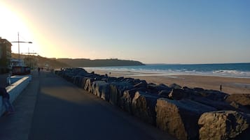 En la playa