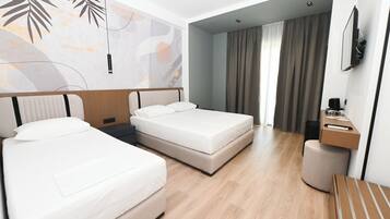 Desk, WiFi (free), bed sheets
