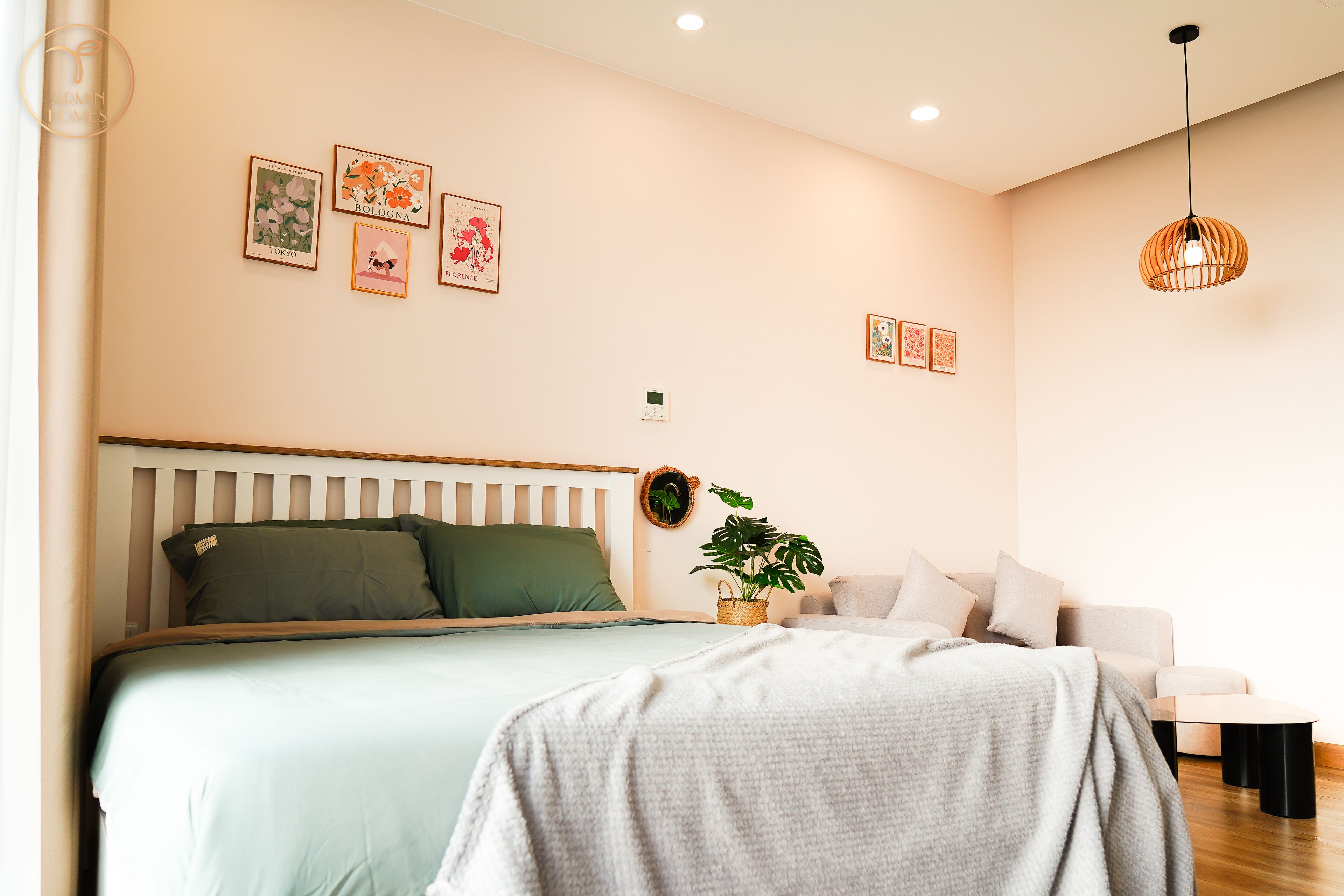 1 slaapkamer, een bureau, gratis wifi, beddengoed