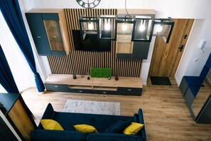 Smart TV - Łódź City Center Studio - Entresol & Balcony - by Rentujemy (Lódz)