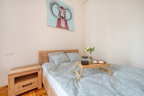 1 soverom, strykejern/-brett, wi-fi (inkludert) og sengetøy