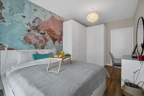 1 bedroom, iron/ironing board, free WiFi, bed sheets - Rakowska Comfort Apartment w/ Parking by Rentujemy (Warszawa)