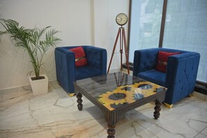 Sitteområde i lobbyen