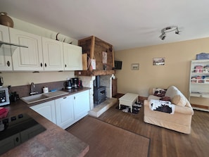 TV connectée, cheminée