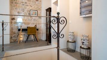 Luxury Villa, Valley View | Living area | Flat-screen TV, fireplace