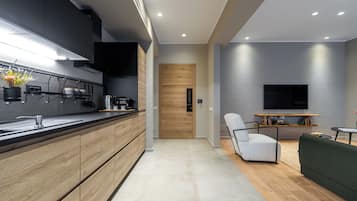 Apartment, 2 Bedrooms | Living area | TV
