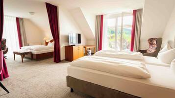 In-room safe, desk, laptop workspace, blackout drapes