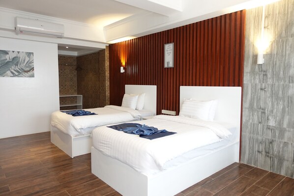 Standard Room, 2 Twin Beds | Bed sheets - Bolabog Beach Resort (Boracay Island)