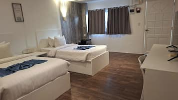 Desk, free WiFi, bed sheets