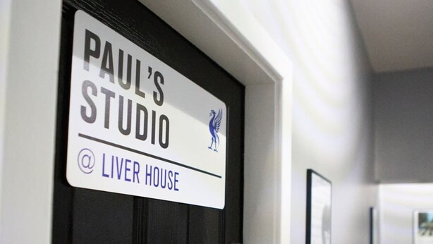 A door with a sign reading "PAUL'S STUDIO @ LIVER HOUSE". - Paul s Studio Liver House (Birkenhead)