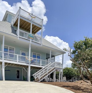 Exterior - Sea For Miles! In ground pool with panoramic views of ocean and sound. (Emerald Isle)