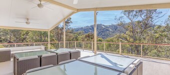 Our Loft sits above our Guest House main residence with balcony view