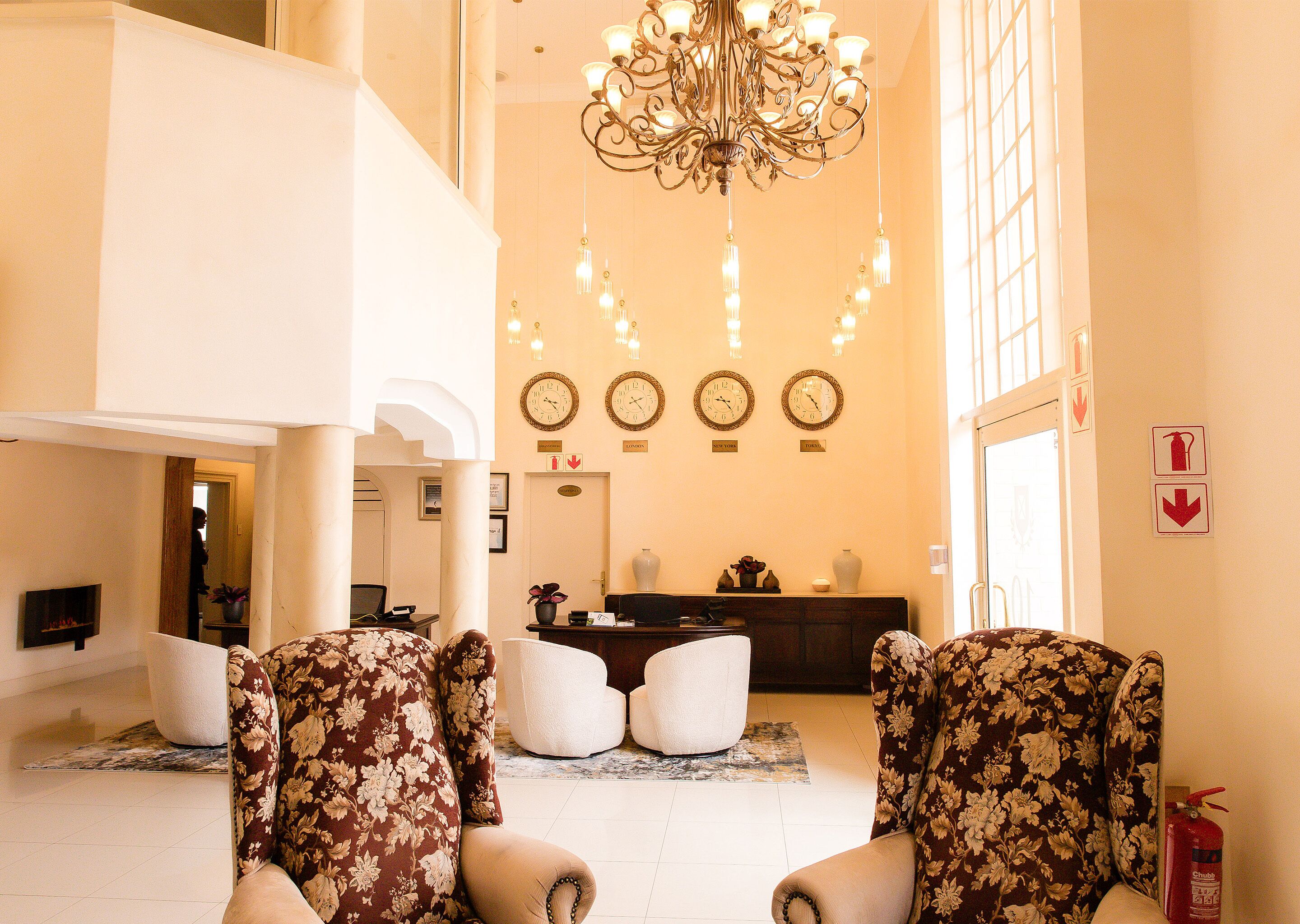 Lobby sitting area