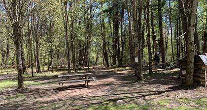 The Pines Hill Top. Bring your own tent or rent one for 35, setup 25.