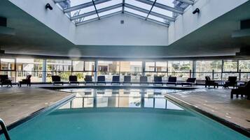 Indoor pool, seasonal outdoor pool